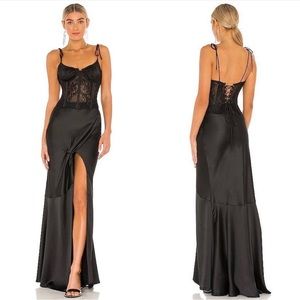 V. Chapman Calla Lily Gown in black